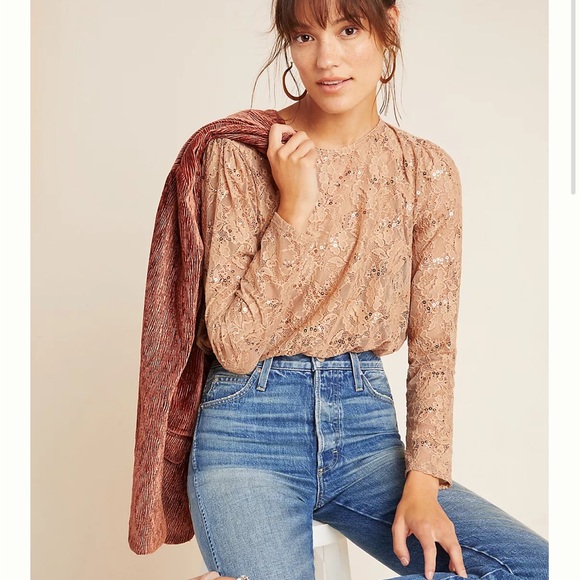 Anthropologie Tops - eri + ali Shea Lace Bodysuit